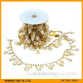 Wholesale Pearl and Rhinestone Chain Trimming Rhinestone Glass Crystal Cup Chain for Cloth